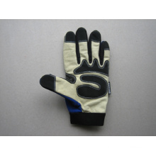 Pig Grain Leather Palm Mechanic Work Glove-7302